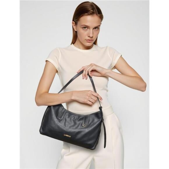 Women Tote Purses Shoulder Handbags Black - Picture 3 of 6